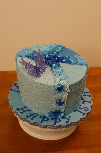 Blue Cake - Cake by Doroteya
