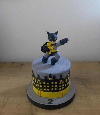 Batboy with Yellow Teddy - Cake by The Garden Baker