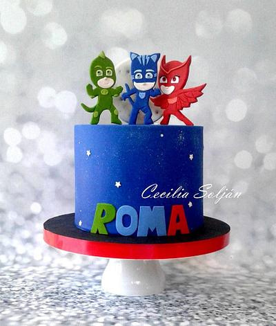 Torta Héroes en pijamas  - Cake by Cecilia Solján