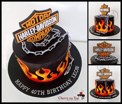 Harley Davidson Cake - Cake by Cherry on Top Cakes