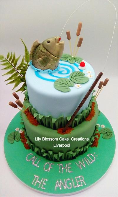 Fishing Cake The Angler - Cake by Lily Blossom Cake Creations
