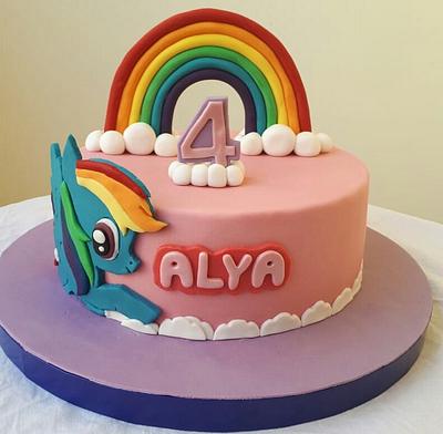 Rainbow dash cake - Cake by Maysa