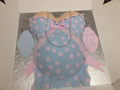 pregnant belly cake - Cake by susan joyce