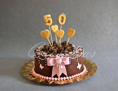 50th birthday cake - Cake by Gardenia (Galecuquis)