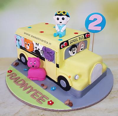 Kids bus cake - Cake by Sweet Mantra Customized cake studio Pune