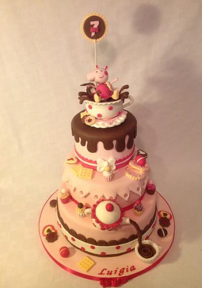 Peppa Pig in the chocolate! - Cake by Rossella Curti