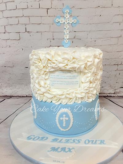 Blue Baptism - Cake by Cake your dreams 
