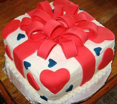 Gift Box Cake - Cake by Jessie Sepko
