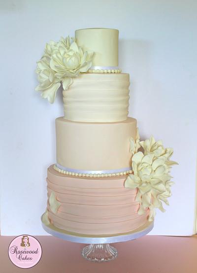 Ombre Pastels with Magnolias  - Cake by Rosewood Cakes