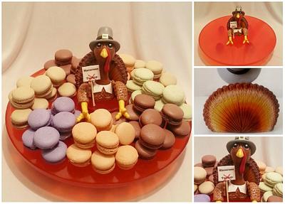 Macaron Thanksgiving - Cake by Jeanne Winslow