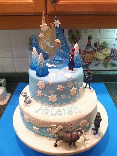 Frozen cake for Haleigh Grace (7th BD) - Cake by 1stShirt