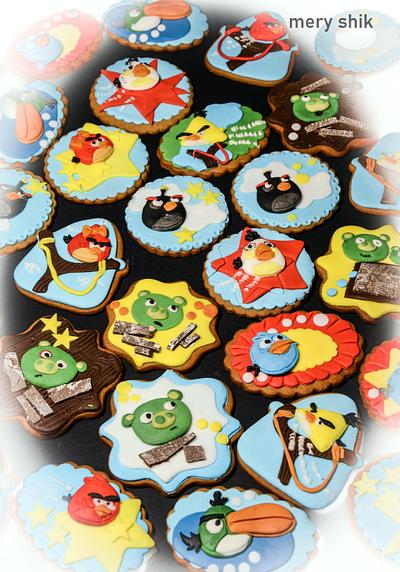 Angry birds cookies - Cake by Maria Schick