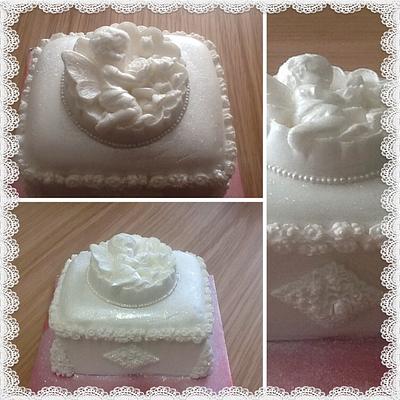 Snow Angel Cake - Cake by Dinki Cupcakes