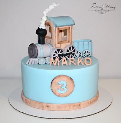 cake with train for Marko - Cake by Adriana12