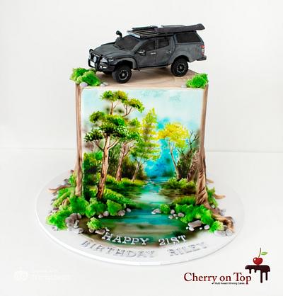 ﻿ Off-Road Adventure Meets Sweet Celebration!  - Cake by Cherry on Top Cakes