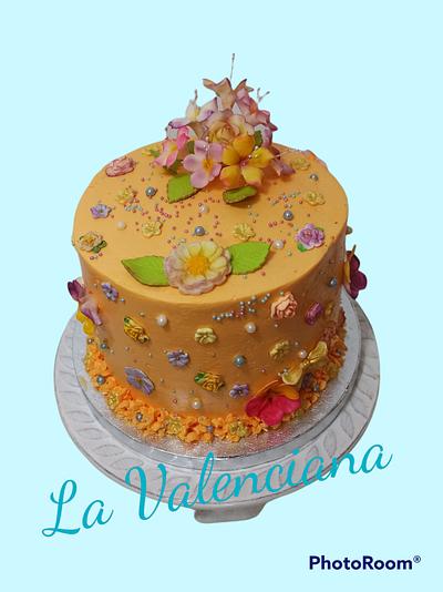 Orange carrot cake - Cake by La Valenciana tartas