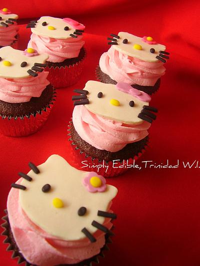 Hello Kitty Cupcakes - Cake by Shelly-Anne