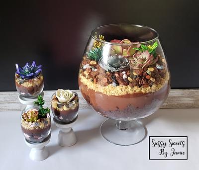 Succulent Layered Cake - Cake by Sassy Sweets By Jamie