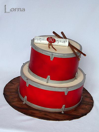Drums cake.. - Cake by Lorna