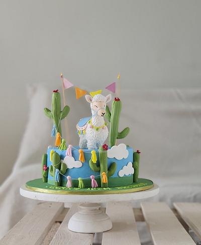 A Lama Cake  - Cake by Ms. V