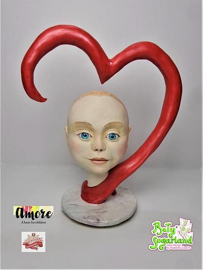 Amore - A Heart for Children - Cake by Bety'Sugarland by Elisabete Caseiro 