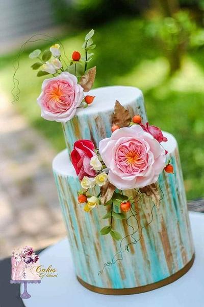Wedding cake structure  - Cake by Cakes by Shani