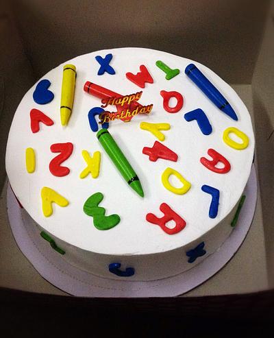 Alphabets - Cake by Seema Bagaria