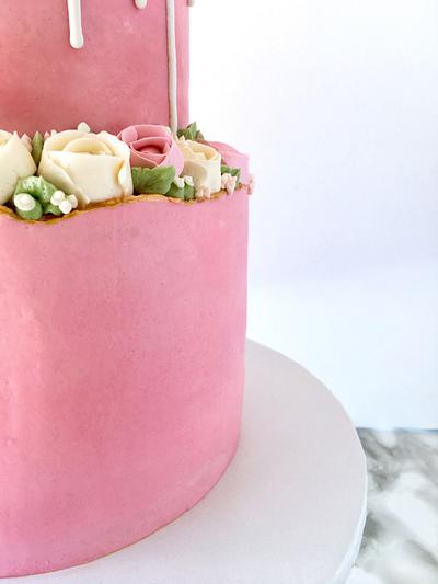 Floral Buttercream beauty - Cake by Melissa S