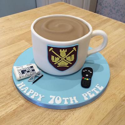 West Ham Mug of Tea Cake - Cake by Sajocakes