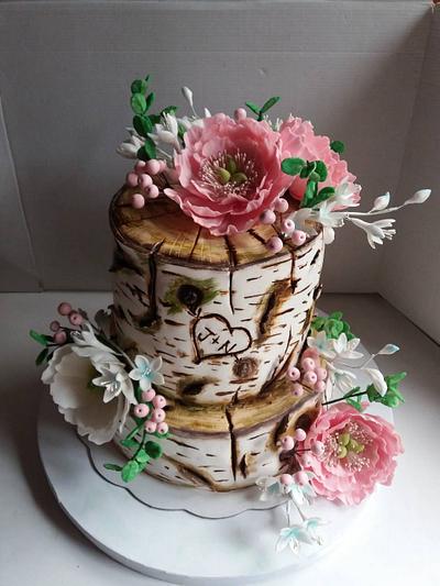 Stump Wedding Cake - Cake by Jelena Brkljac
