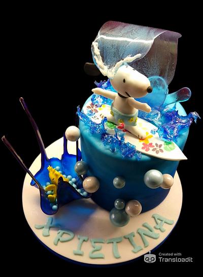 Snoopy cake  - Cake by WhenEffieDecidedToBake