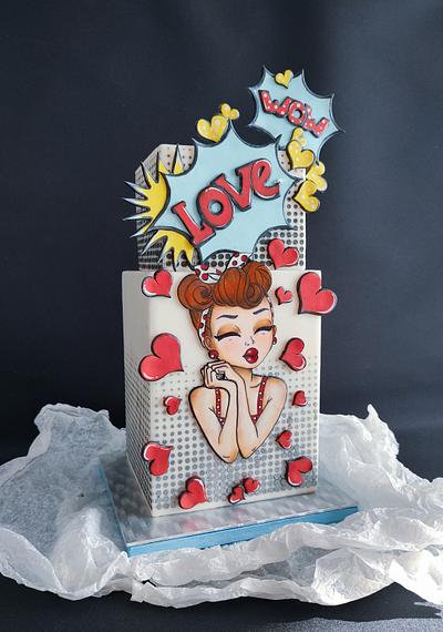 Pop Art in Sugar collaboration  - Cake by Mischell