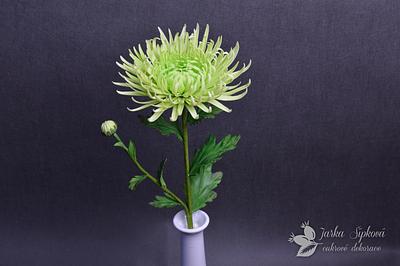 Chrysanthemum sugar paste flowers - Cake by JarkaSipkova