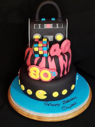 80's Themed Cake - Cake by Creative Designs By Cass