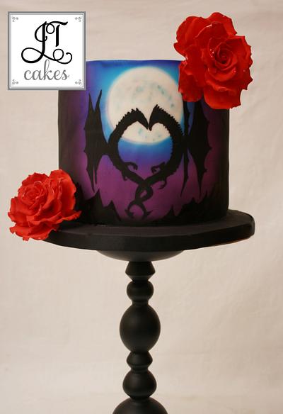Dragons in Love  - Cake by JT Cakes