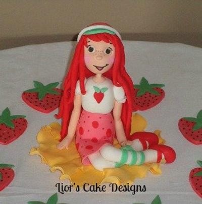 Strawberry Shortcake with cake pops - Cake by Lior's Cake Designs