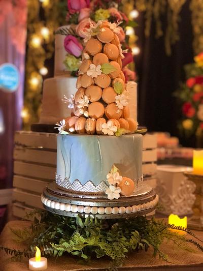 Macaron Tower - Cake by MsTreatz