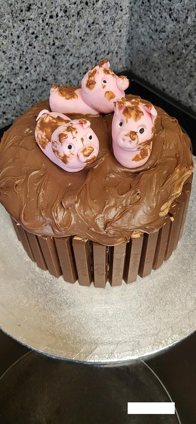 3 little piggies - Cake by wendibm