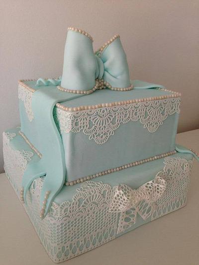 Vintage Lace Cake - Cake by CakeyBakey Boutique