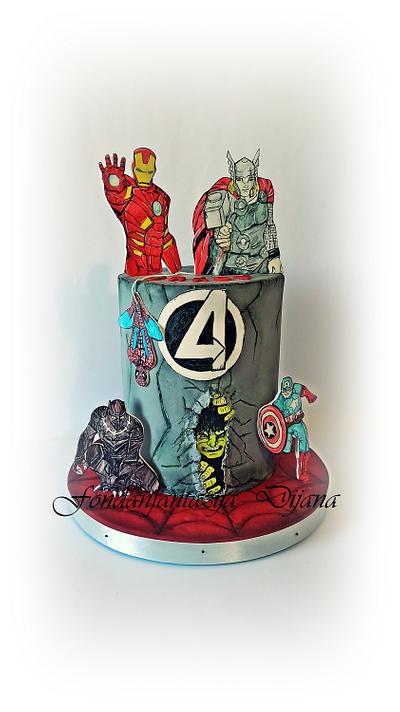 Avengers themed cake - Cake by Fondantfantasy