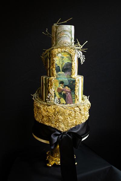Art Nouveau Meets Cake Artist Collab, “Secret Garden” - Cake by Artsy Cakesy