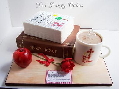 Teacher Appreciation Cake - Cake by Tea Party Cakes
