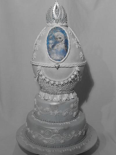 "Frozen" Inspired Faberge Egg - Cake by Audra
