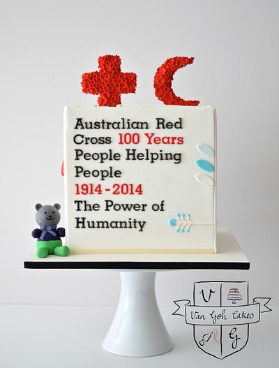 100 Years of Australian Red Cross - Cake by Van Goh Cakes