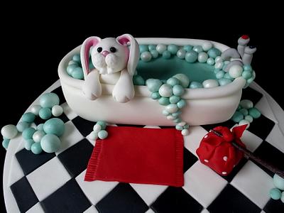Bathtime Bunny - Cake by Extra Mile Icing
