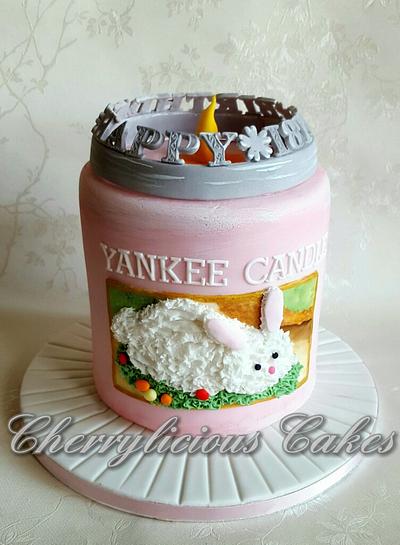 Yankee Candle Cake - Cake by Victoria - Cherrylicious Cakes