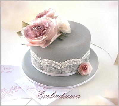 Shabby chic cake - Cake by Evelindecora