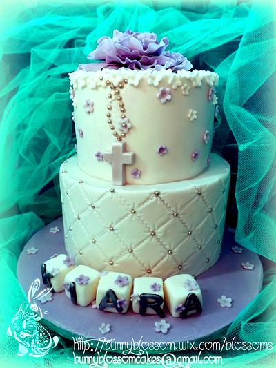 Lilac Dedication cake - Cake by BunnyBlossom