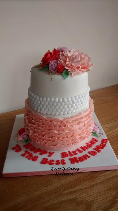 Pretty In Peach for a Special Mum x - Cake by Kerri's Cakes