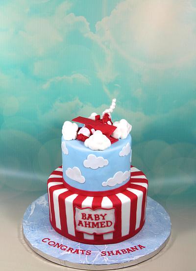 baby shower airplane theme - Cake by soods